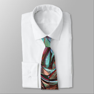 Corbata Mint to wine formas circulares curvadas en raso de