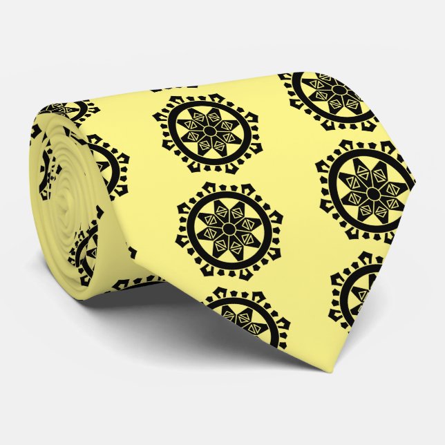 Corbata Miyake dharma charka (Enrollado)