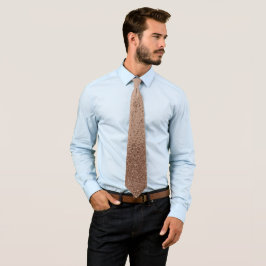 Corbata Mocha Brown Faux Purpurina Esparkles Boda