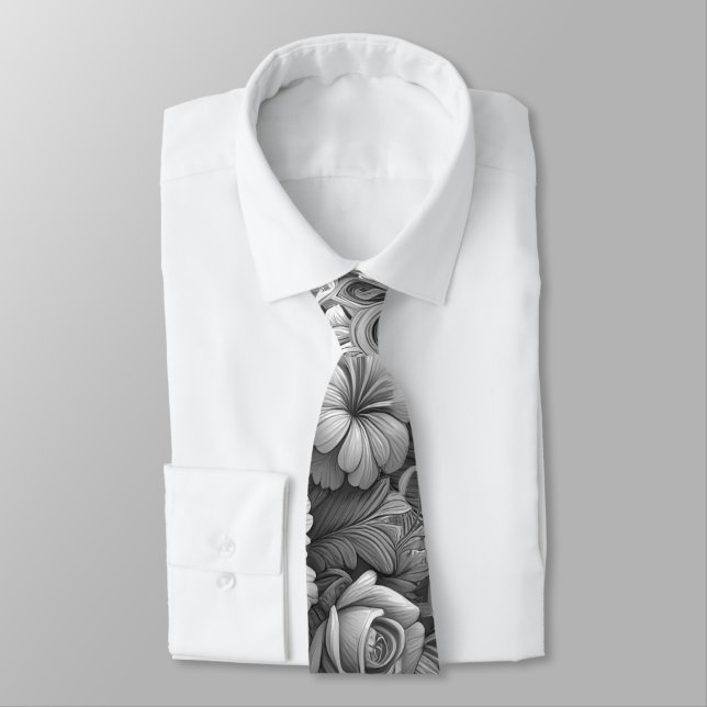 Corbata Moda Bouquet de flores (Atado)