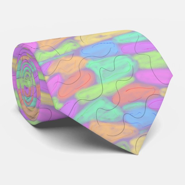 Corbata Moda DE ESTILO MÍNIMO MODERNO MONOGRAM ELEGANTE SI (Enrollado)