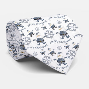 Corbata Moda de vaquero patrón de Navidad Santa