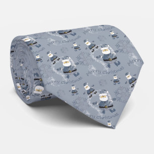 Corbata Moda de vaquero patrón de Navidad Santa