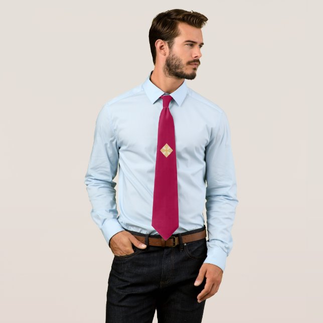 Corbata Moda Diamante Dorado (In situ)