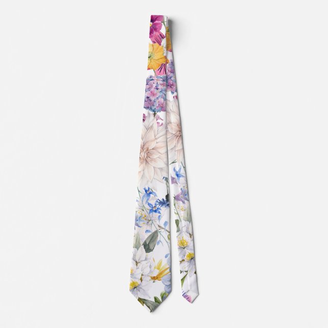 Corbata Moda floral (Anverso)