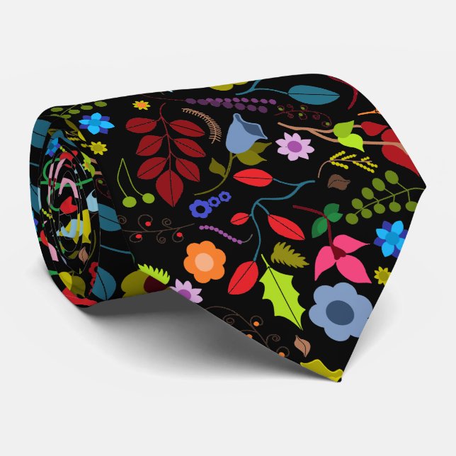 Corbata Moda Floral Tie (Enrollado)