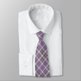 Corbata Moda inspirada en rayas a cuadros morados colorido