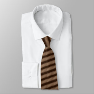 Corbata Moda marrón a rayas