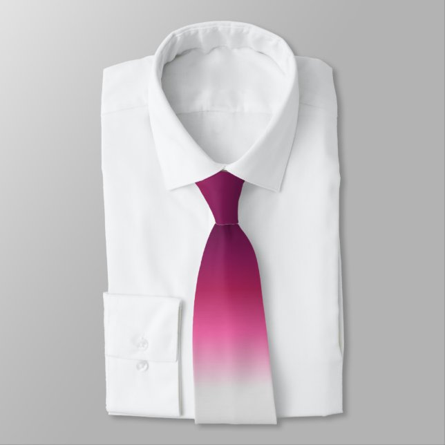 Corbata moda moderna abstracta magenta burgundy maroon som (Atado)