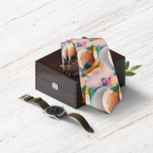 Moda moderna Resumen Terracotta Verde azulado