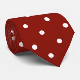 Corbata Moda Negrita Polka Rojo Dot Neck Tie