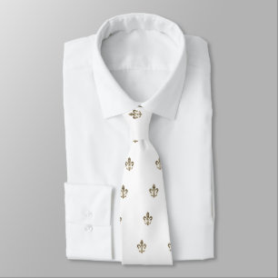 Corbata Modelo a cuadros de la flor de lis
