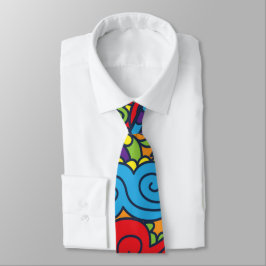 Corbata Modelo abstracto vibrante de Paisley