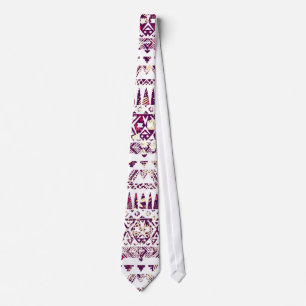 Corbata Modelo azteca tribal rústico de moda