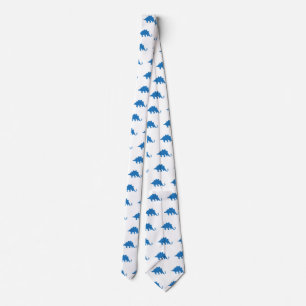 Corbata Modelo azul del dinosaurio