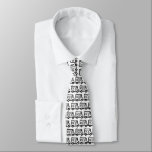 Corbata Modelo blanco y negro de la caravana peculiar<br><div class="desc">Corbata peculiar con los campistas en modelo de la repetición.</div>