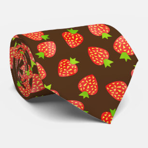Corbata Modelo Brown bonito de la fruta de la fresa o