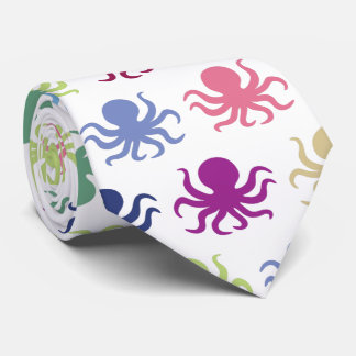 Corbata Modelo colorido del pulpo