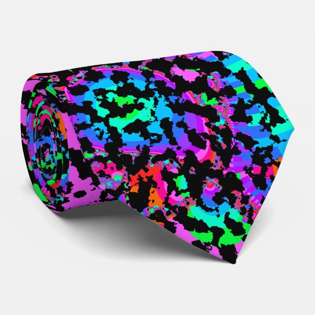 Corbata Modelo de Camo del fractal (Enrollado)