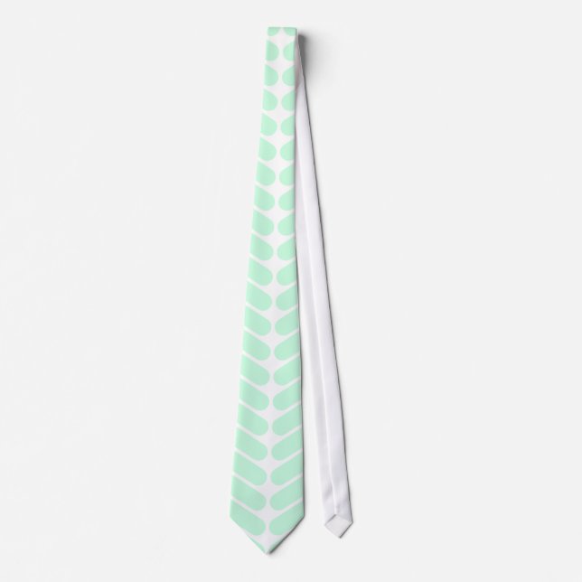 Corbata Modelo de Chevron de la verde menta, como hacer (Anverso)