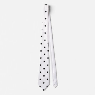 Corbata Modelo de estrella blanco y negro