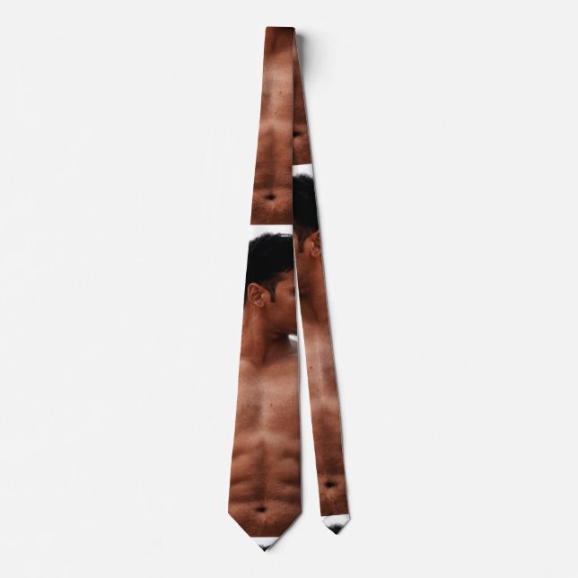 Corbata Modelo de fitness masculino Thunder_Cove (Anverso)