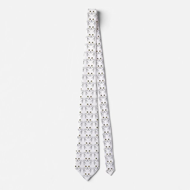 Corbata Modelo de la cara del gato (Anverso)