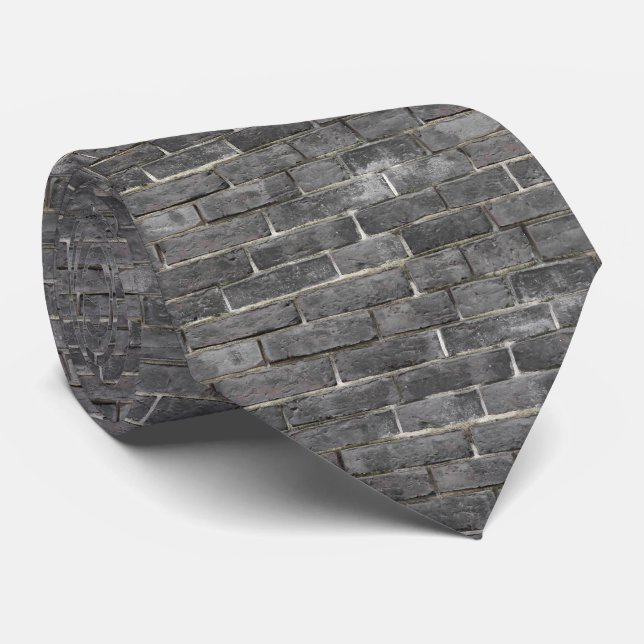 Corbata Modelo de la pared de ladrillo del gris de carbón (Enrollado)