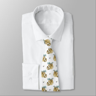Corbata Modelo de la pereza de la acuarela de la empanada