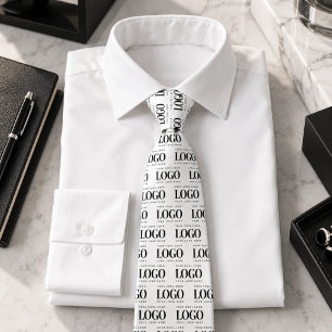 Corbata Modelo de logotipo de la empresa personalizado Rec
