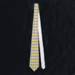 Corbata Modelo de lunar de moda - amarillo en gris<br><div class="desc">Una corbata de moda con el modelo de lunar elegante en los últimos colores de la tendencia de la moda.</div>