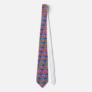 Corbata Modelo de neón de los años noventa