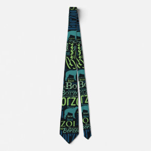 Corbata Modelo del arte de la palabra del perro del Borzoi