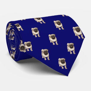 Corbata Modelo del perrito del barro amasado en azules