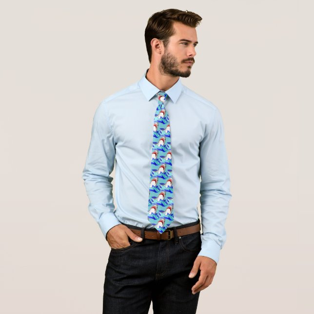 Corbata Modelo del tiburón, tiburones blancos (In situ)