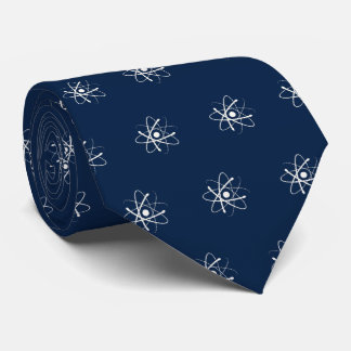 Corbata Modelo el | del átomo azul marino