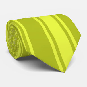 Corbata Modelo enrrollado de la raya ácida del color verd