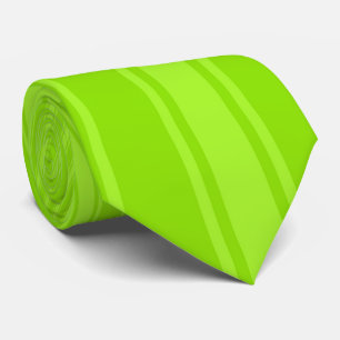 Corbata Modelo enrrollado de la raya verde del color