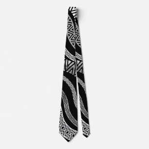 Corbata Modelo étnico tribal ondulado de Boho