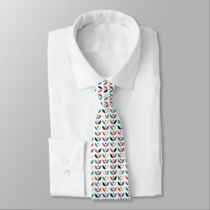 Corbata Modelo geométrico floral del arte popular