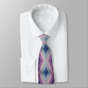 Corbata Modelo geométrico intrépido en de color de malva y
