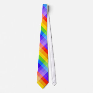 Corbata Modelo gráfico en colores del arco iris