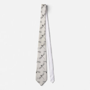 Corbata Modelo gris de la libélula