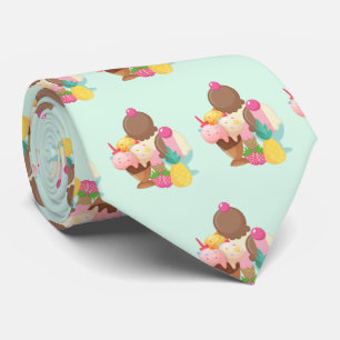 Corbata Modelo lindo del helado