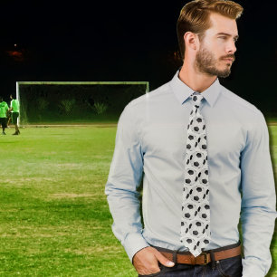 Corbata modelo moderno del balón de fútbol