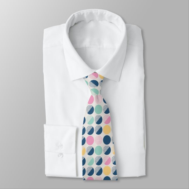 Corbata Modelo retro del semicírculo (Atado)