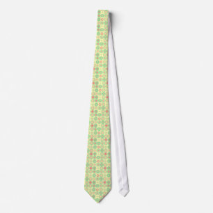 CORBATA MODELO ROSADO Y VERDE DEL CÍRCULO