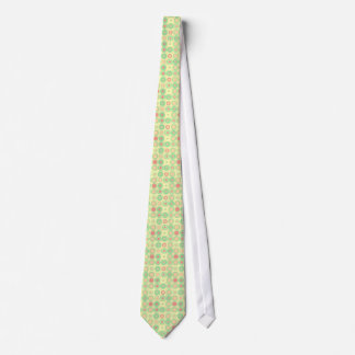 CORBATA MODELO ROSADO Y VERDE DEL CÍRCULO