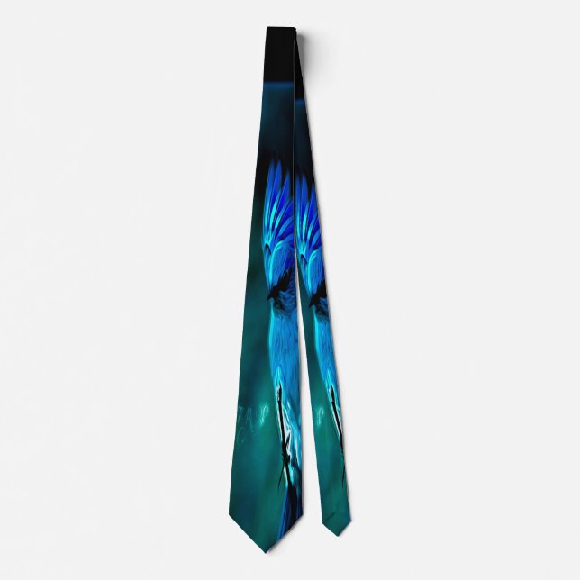 Corbata Modelos de aves: Mountain Bluebird 01-01 (Anverso)