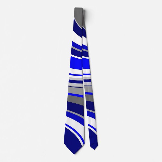 Corbata Modern Blue Swirls (Anverso)